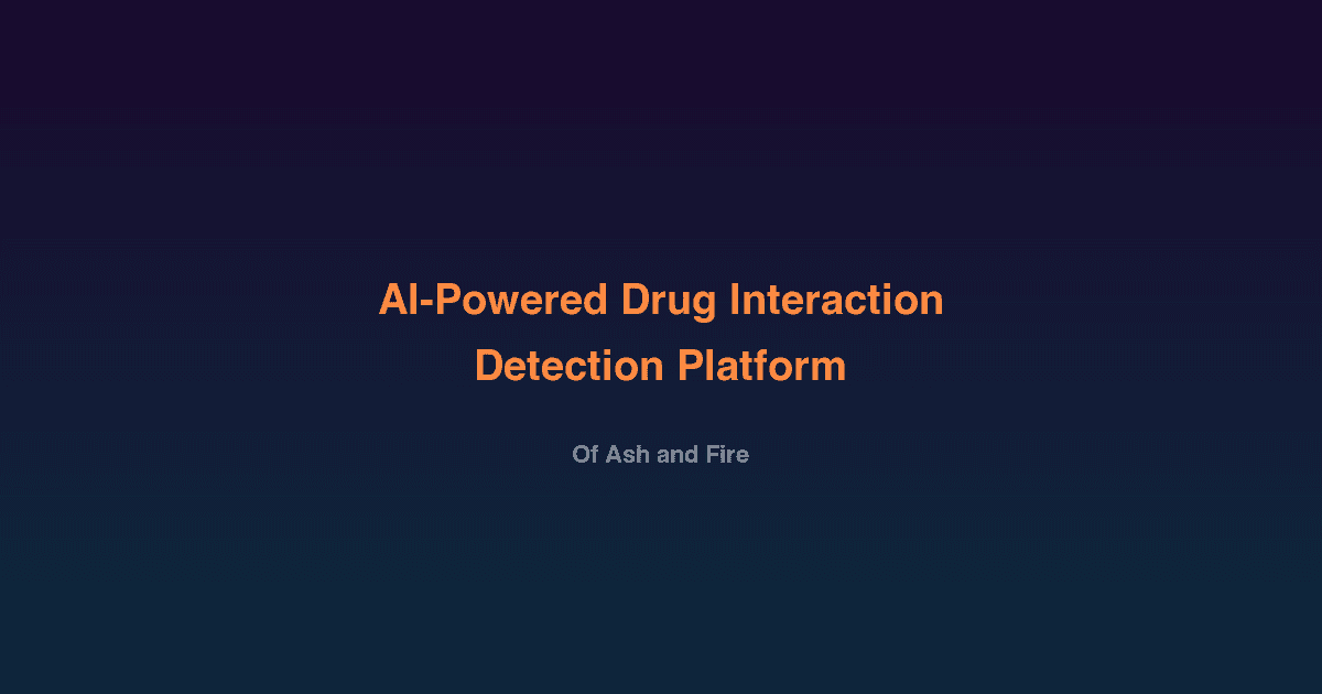 AI-Powered Drug Interaction Detection Platform