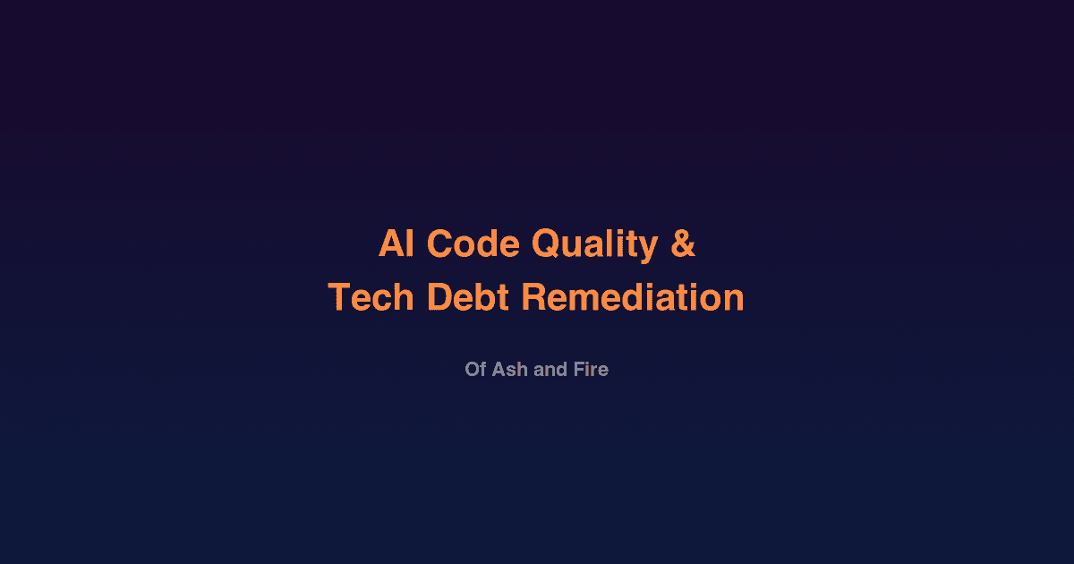 AI Code Quality & Tech Debt Remediation